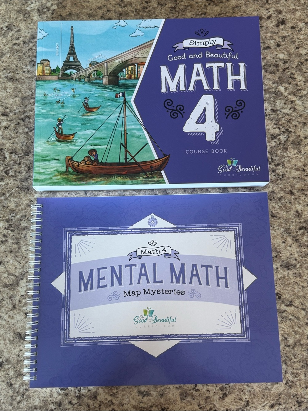 The Good and the Beautiful Math 4 Course Book + Mental Math Mysteries Set